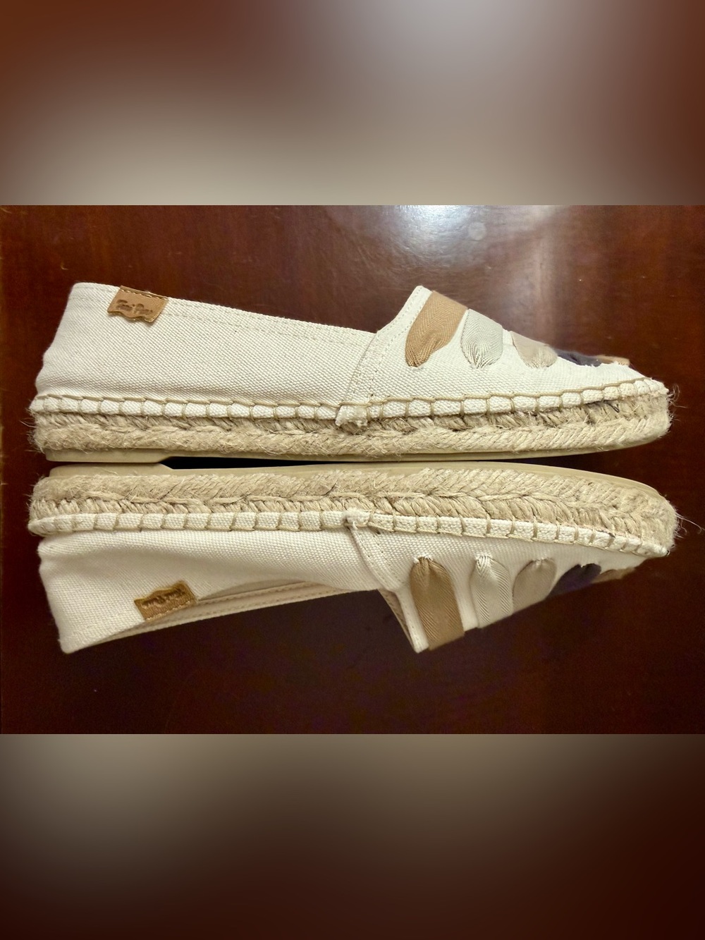 TONI PONS WOMEN'S FLAT ESPADRILLE WITH RIBBONS EARTH COLOR - Picture 6 of 8